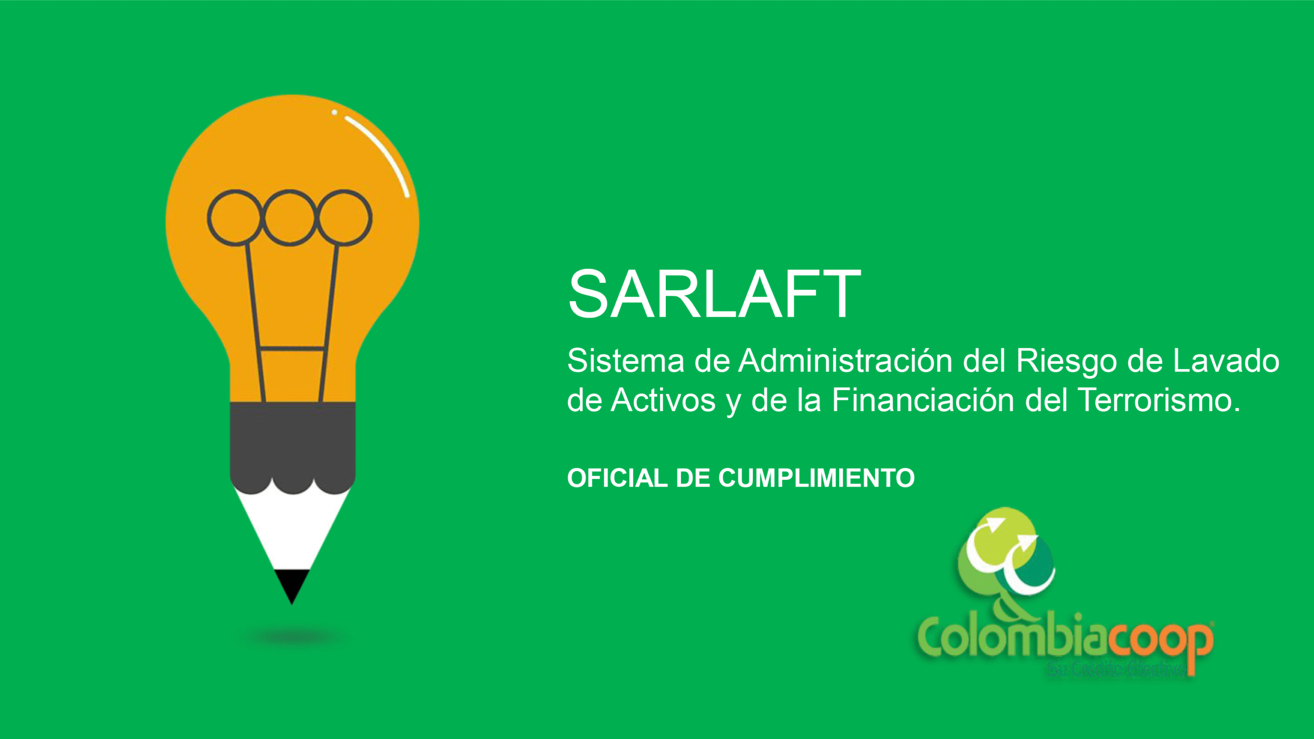 Cartilla públicación SARLAFT - Oficial de Cumpliento